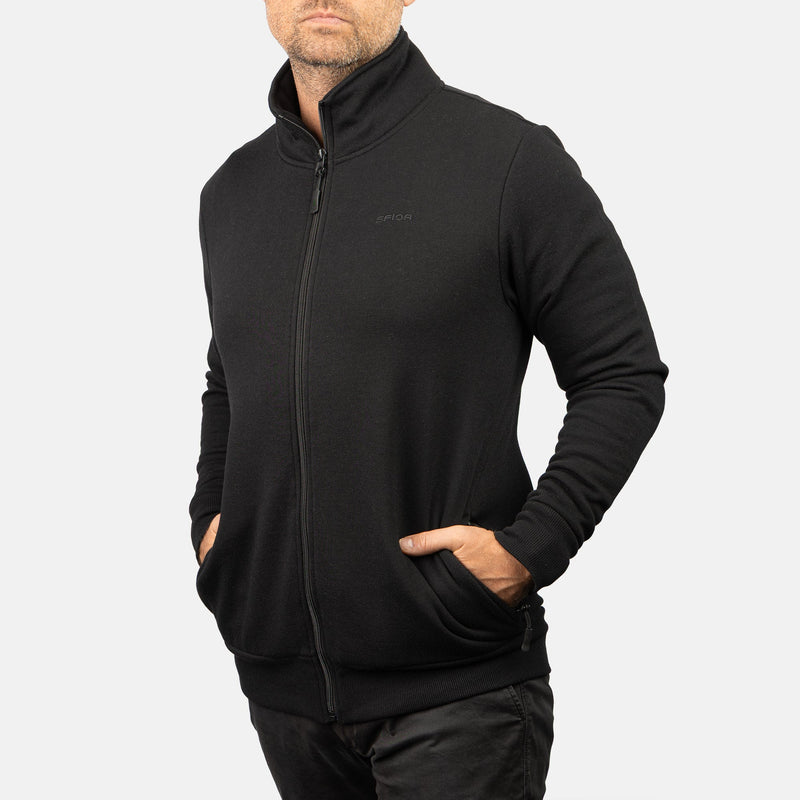 Load image into Gallery viewer, Perry Mens Full Zip Stand Collar Jacket - Black