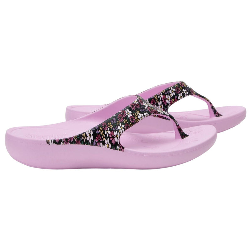 Load image into Gallery viewer, Alegria Ode Womens Sandals RecoverMe Arch Support Floral Thong in Wild Flower-3