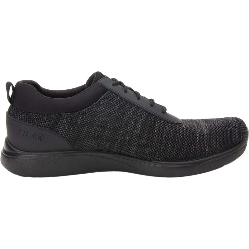 Load image into Gallery viewer, Alegria Quantum Mens Knit Lace-Up Smart Shoes w/ Q-Chip Pedometer in Blackout-3