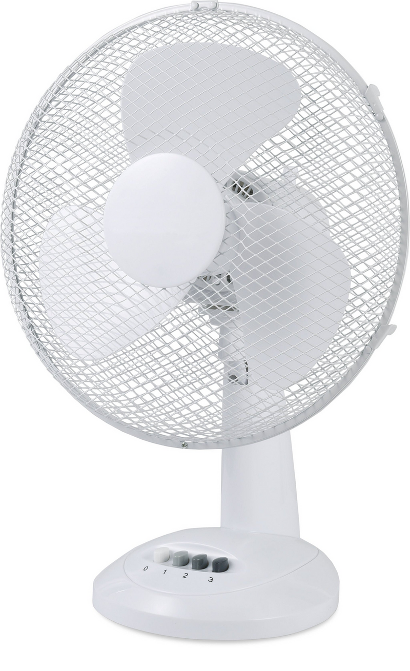 Load image into Gallery viewer, 3x Sheffield 40cm Desk/Table Fan with 3 Speed Settings & Carry Handle in White (PL706)-2