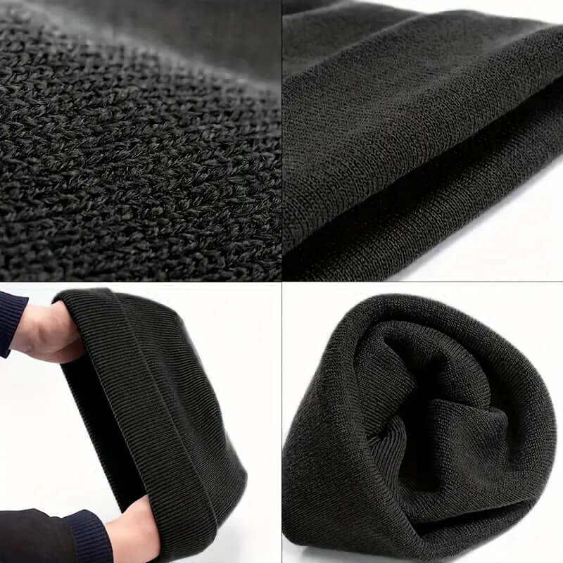 Load image into Gallery viewer, PLAIN BEANIE Unisex Mens Womens Winter Warm Hat Ski Cap Knit One Size - Black-2