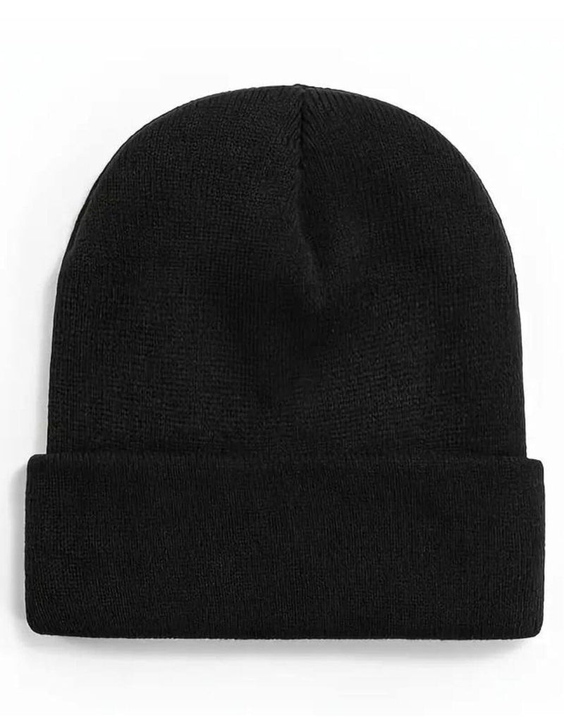 Load image into Gallery viewer, PLAIN BEANIE Unisex Mens Womens Winter Warm Hat Ski Cap Knit One Size - Black-0