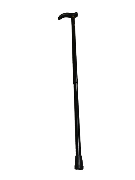 Load image into Gallery viewer, Metal WALKING STICK Travel Extendable Pole Compact Adjustable Lightweight - Black-3
