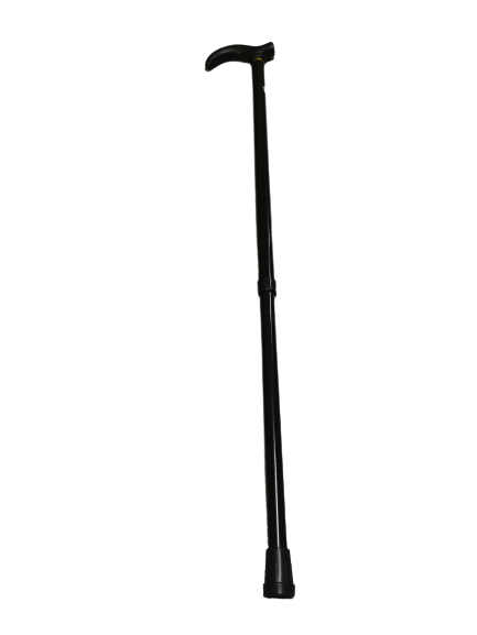 Load image into Gallery viewer, Metal WALKING STICK Travel Extendable Pole Compact Adjustable Lightweight - Black-3