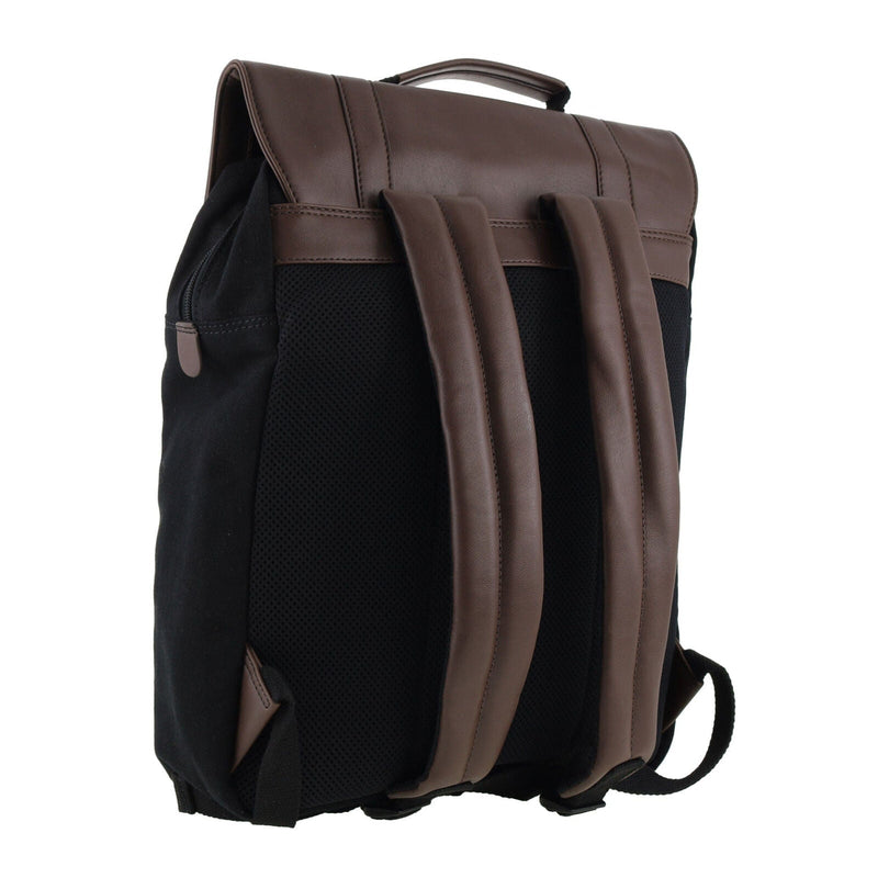 Load image into Gallery viewer, POLICE Messenger Backpack Bag with Laptop Computer Sleeve in Black-2