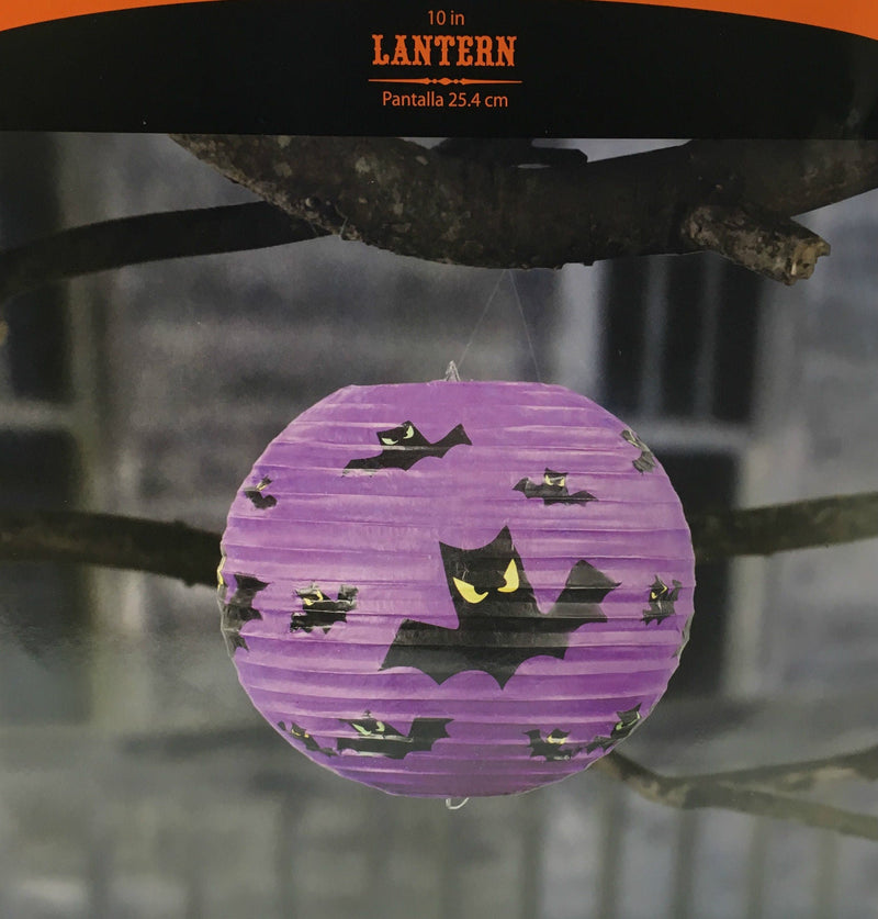 Load image into Gallery viewer, 10" HALLOWEEN LANTERN Decoration Paper Party Decor Bats Hanging New-4