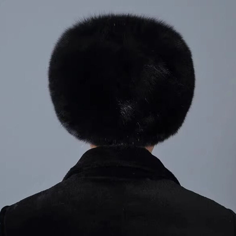 Load image into Gallery viewer, Mens Ushanka Ukrainian Trapper Hat in Black Faux Fur Windproof & Insulated Winter Cap-3