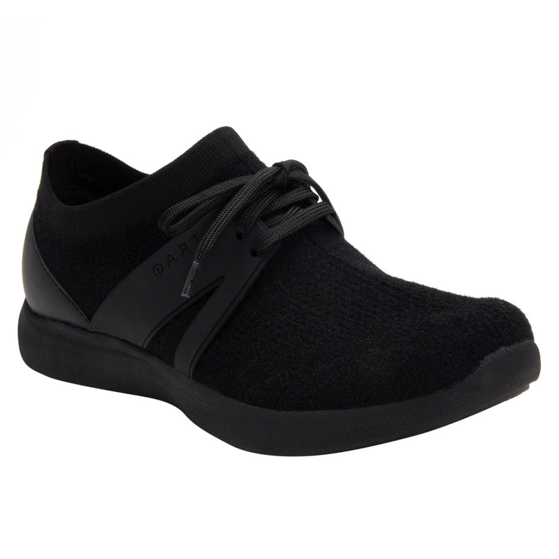 Load image into Gallery viewer, Traq By Alegria Womens Qool Comfort Smart Walking Shoe Sneaker - Fuzz Black-3
