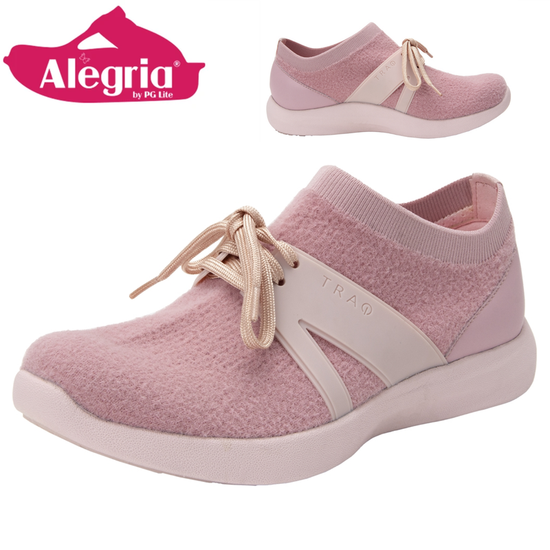 Load image into Gallery viewer, Traq By Alegria Womens Qool Comfort Smart Walking Shoe Sneaker - Fuzz Blush-1