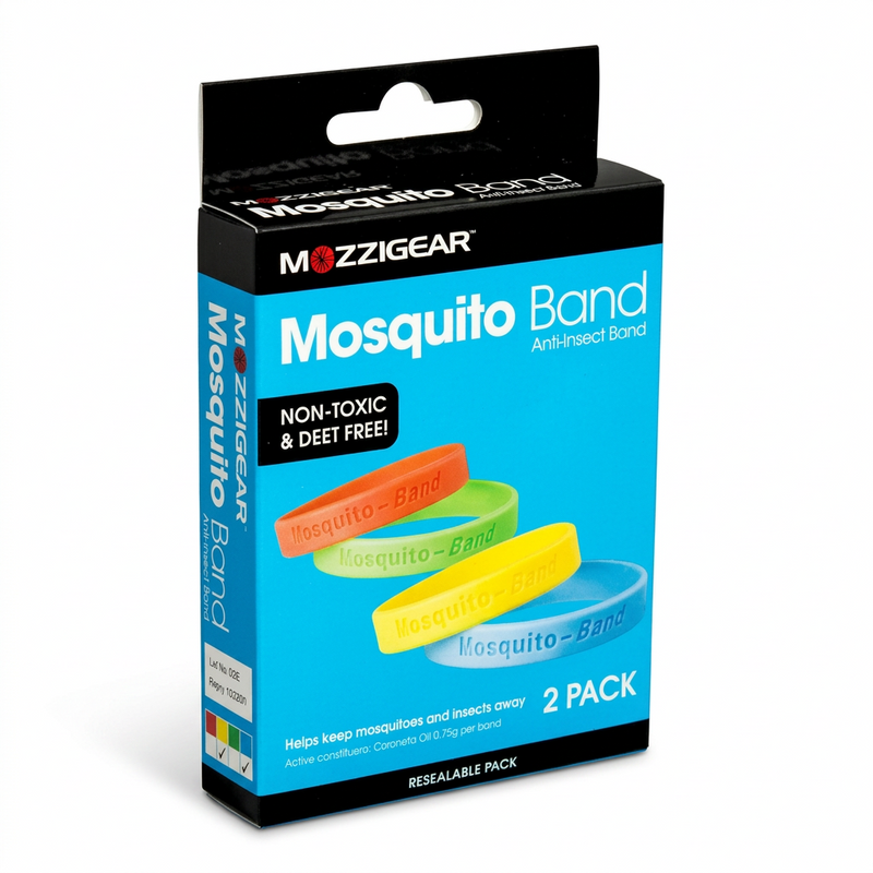 Load image into Gallery viewer, Mozzigear Citronella Mosquito Wristbands – 2 Pack