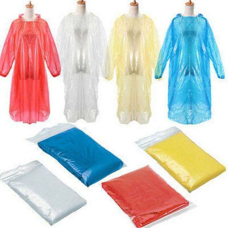 Load image into Gallery viewer, RAIN PONCHO Disposable Emergency Rain Coat Waterproof Jacket Adult Outdoor-1