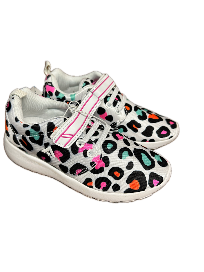 Load image into Gallery viewer, Aerosport Rascal Kids Junior Running Shoes Sneakers Strap Runners - Leopard Print-3