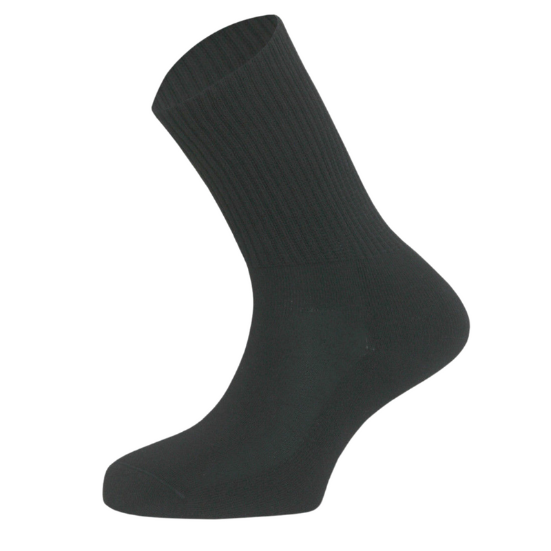 Load image into Gallery viewer, REFLEXA Diabetic Socks Flat Toe Seam Comfort Medical Circulation Health Sock - Black-1