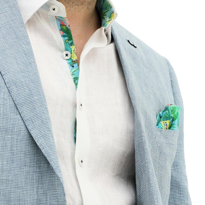 Load image into Gallery viewer, SpongeBob Squarepants Sports Suit Jacket Coat - Light Blue-3