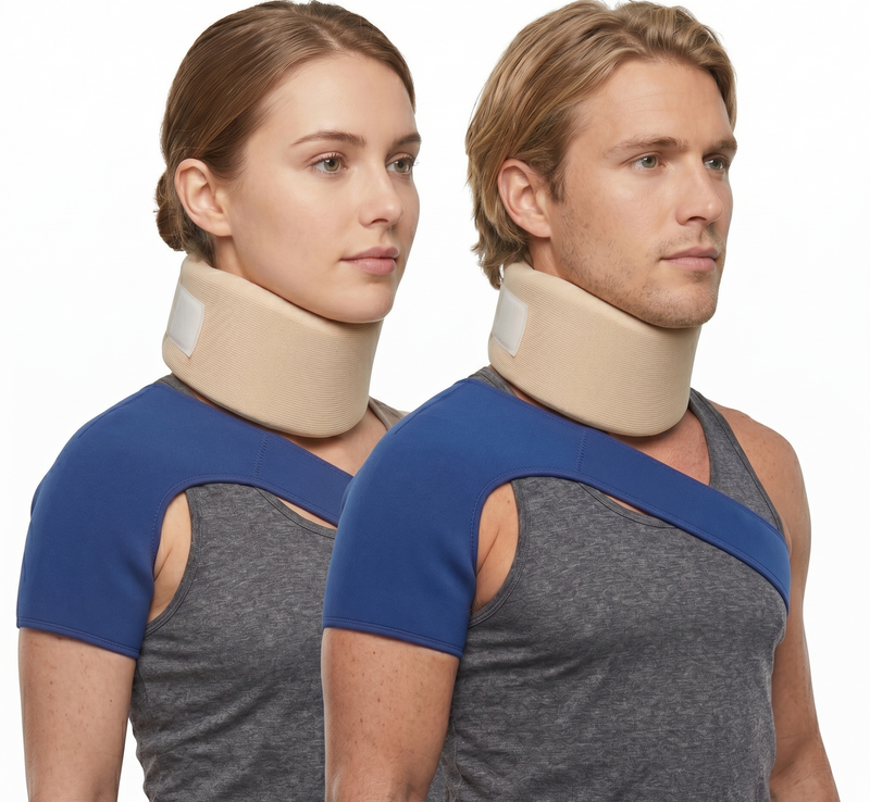 Load image into Gallery viewer, Shoulder Support Brace + Cervical Collar Neck Foam Brace Support Pain Relief-0