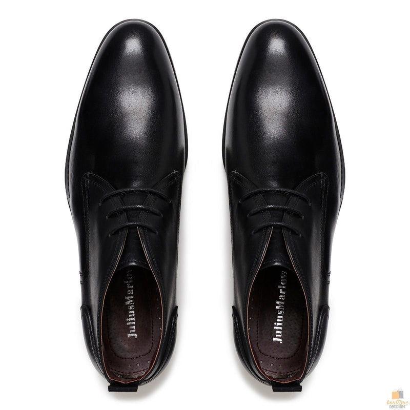 Load image into Gallery viewer, JULIUS MARLOW SPIKE Leather Boots Dress Work Formal Business Shoes Chukka - Black-3