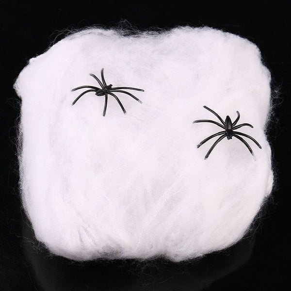 Load image into Gallery viewer, 12x HALLOWEEN STRETCHABLE SPIDER WEBS Spooky Decoration with Spiders Party Decor Ghost-3