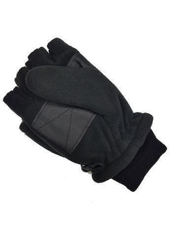 Load image into Gallery viewer, Dents Mens 3M Thinsulate Shooting Gloves Half Finger Fingerless Hunting in Black-3
