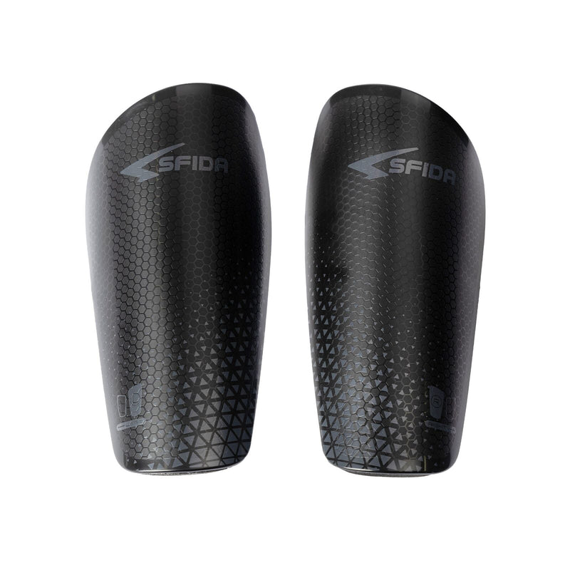 Load image into Gallery viewer, Sfida Slip-in Soccer Football Futsal Shinguard in Black/Grey-0