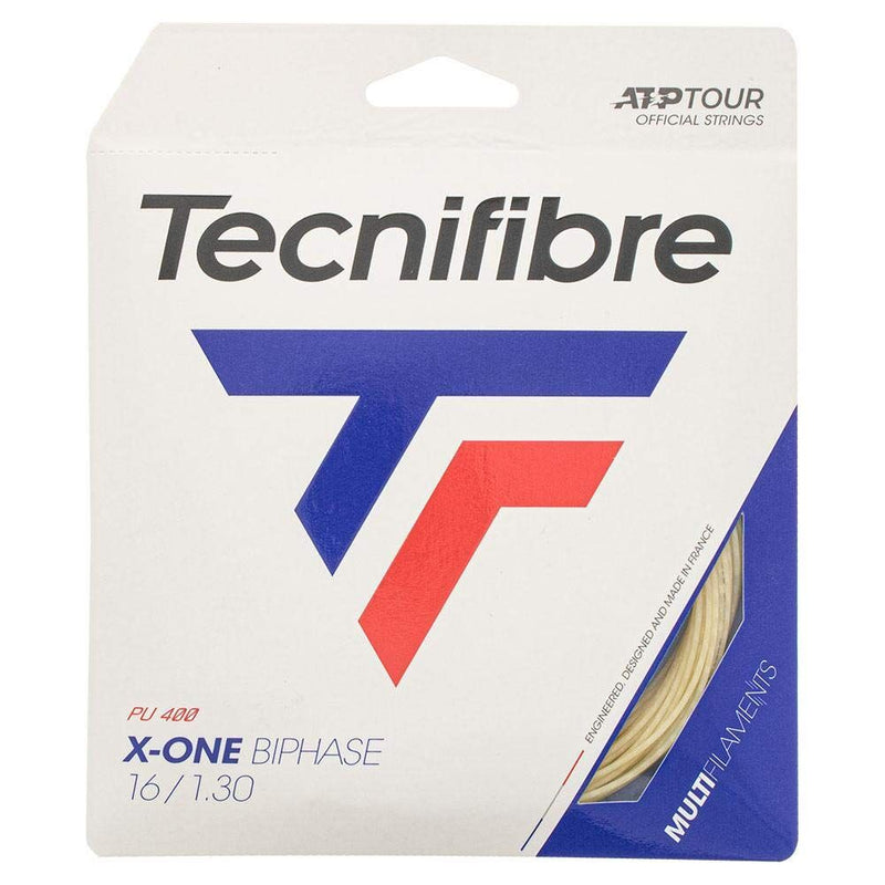 Load image into Gallery viewer, Tecnifibre X-One Biophase 1.30/16 Multifilament Tennis String Set in Natural (Made in France)-1