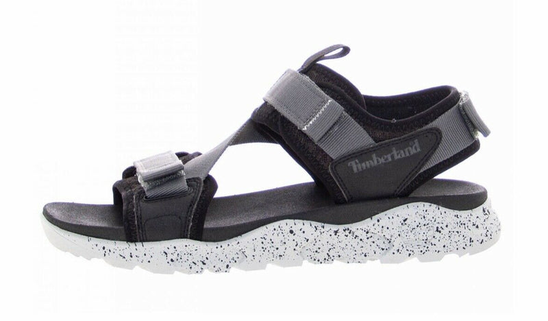Load image into Gallery viewer, Timberland Mens Ripcord Backstrap Sandals Summer - Black Mesh with Grey-0