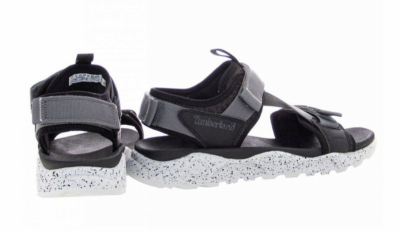 Load image into Gallery viewer, Timberland Mens Ripcord Backstrap Sandals Summer - Black Mesh with Grey-2