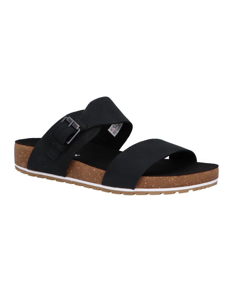 Load image into Gallery viewer, Timberland Womens Malibu Waves Slide Sandals Flip Flops - Black Nubuck-1