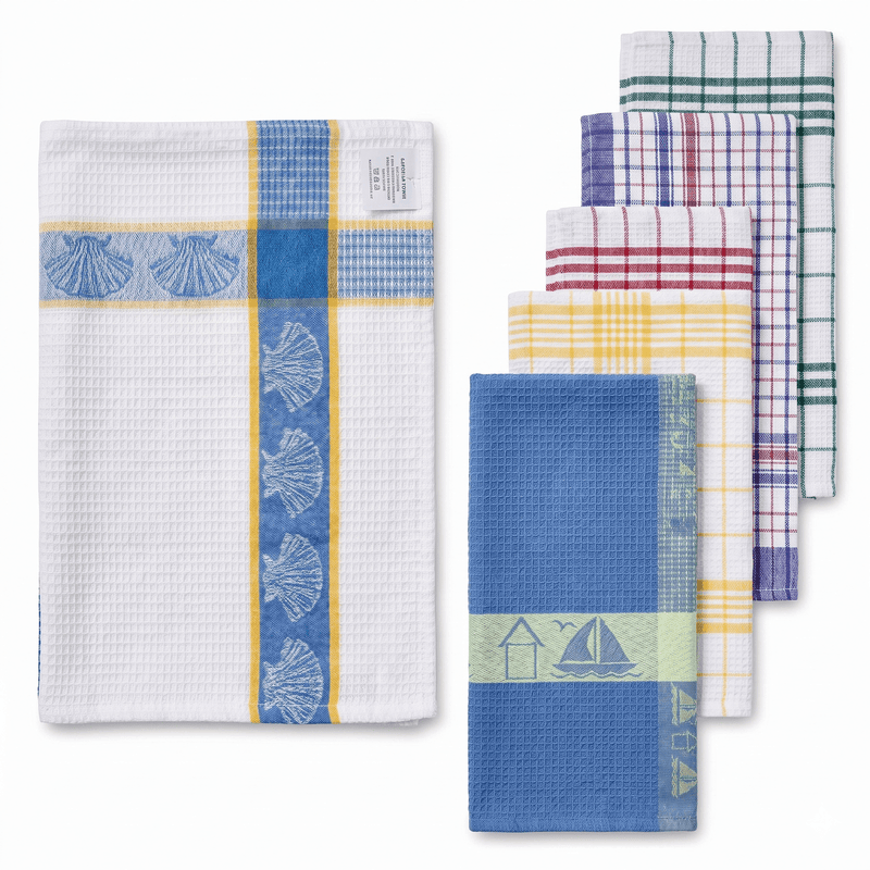 Load image into Gallery viewer, 12pcs 100% Cotton Jumbo Tea Towel 90cm x 63cm - Assorted Colours-3