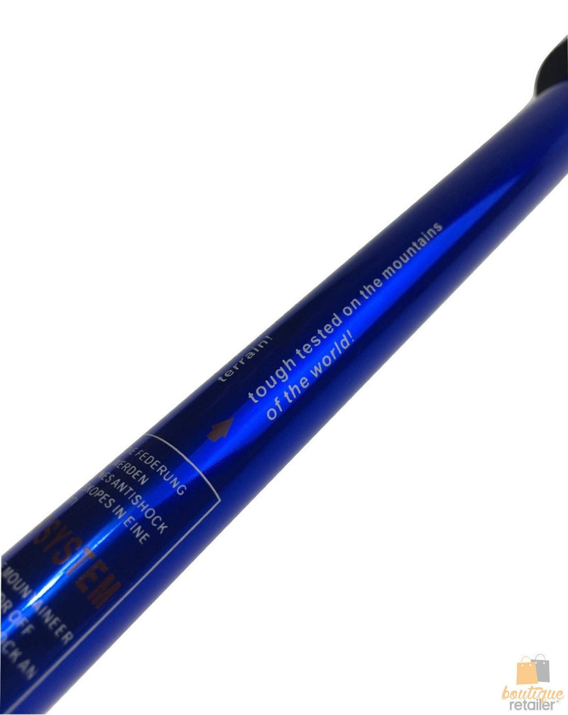 Load image into Gallery viewer, Folding Walking Stick Telescopic Adjustable Antishock Hiking Grip Pole Trekking - Blue-3