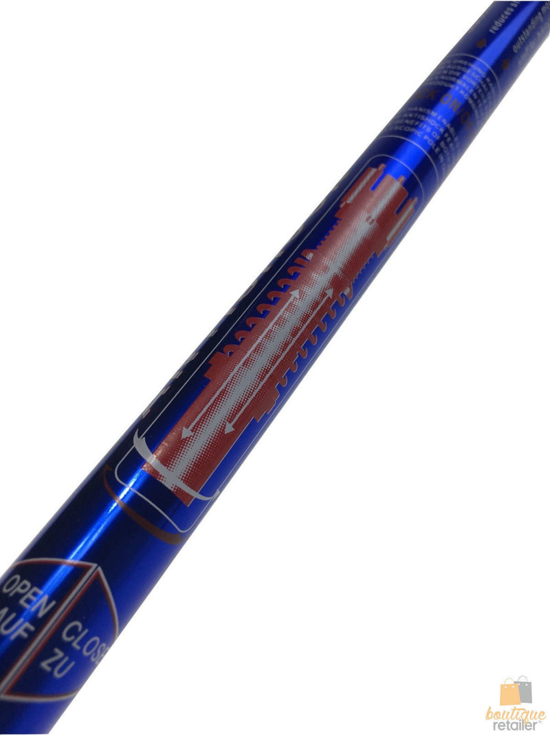 Load image into Gallery viewer, Folding Walking Stick Telescopic Adjustable Antishock Hiking Grip Pole Trekking - Blue-2