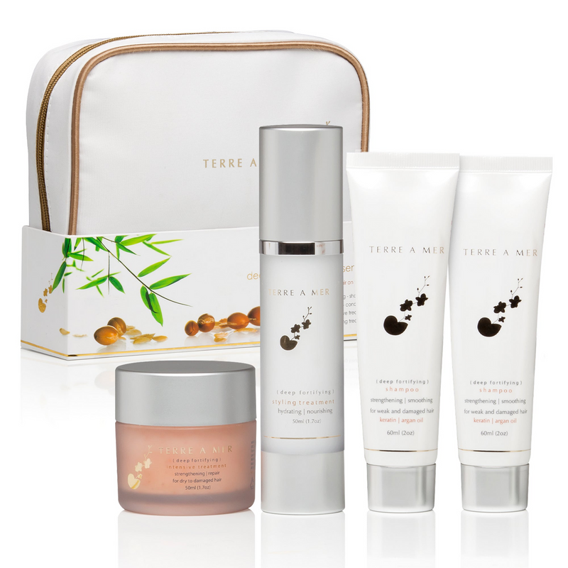 Load image into Gallery viewer, TERRE A MER Deep Fortifying Keratin/Argan Oil Aftercare (Travel Hair Repair Kit)-1