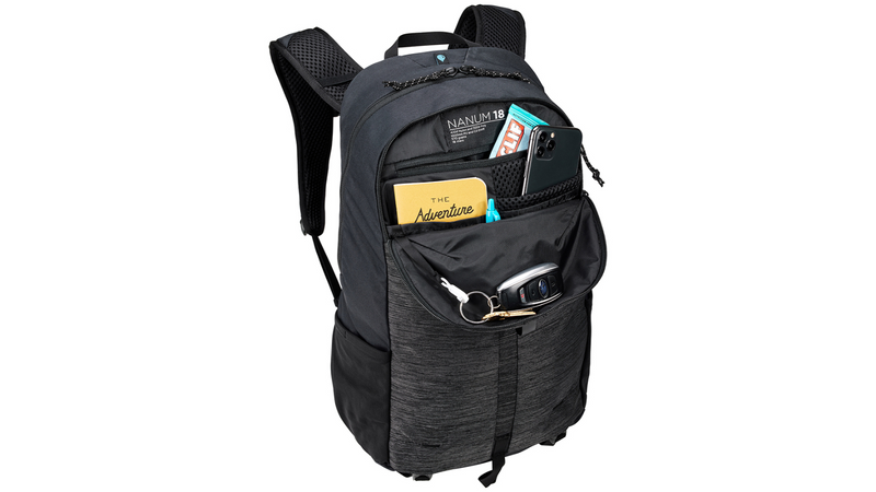 Load image into Gallery viewer, Thule Nanum 420D Nylon Oxford 18L 47cm Hiking Backpack Outdoor Travel Bag in Black-3