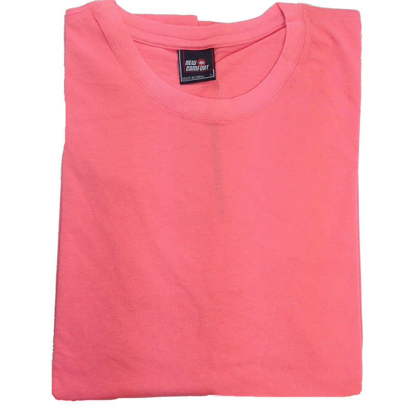 Load image into Gallery viewer, Mens Plain T Shirt 100% COTTON Loose Baggy Fit Blank Tee Top Basic T-Shirt - Pink (Salmon)-2
