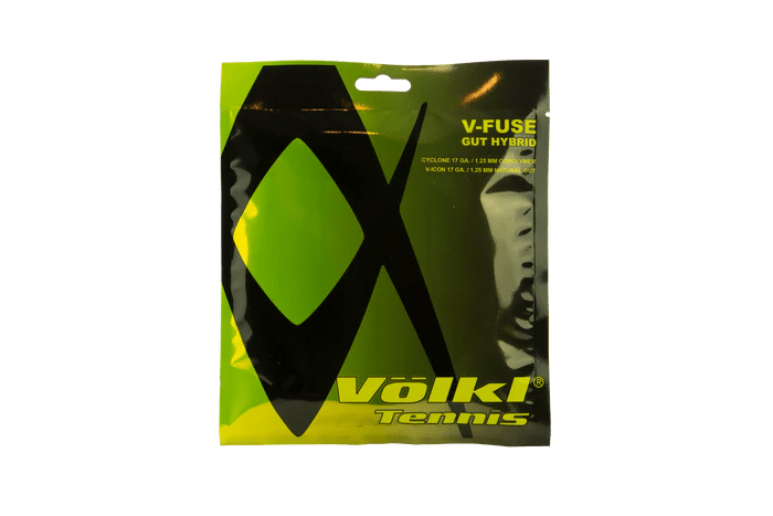 Load image into Gallery viewer, Volkl V-Blast 16g Hybrid Tennis String Set (Yellow/Black Silver)-1