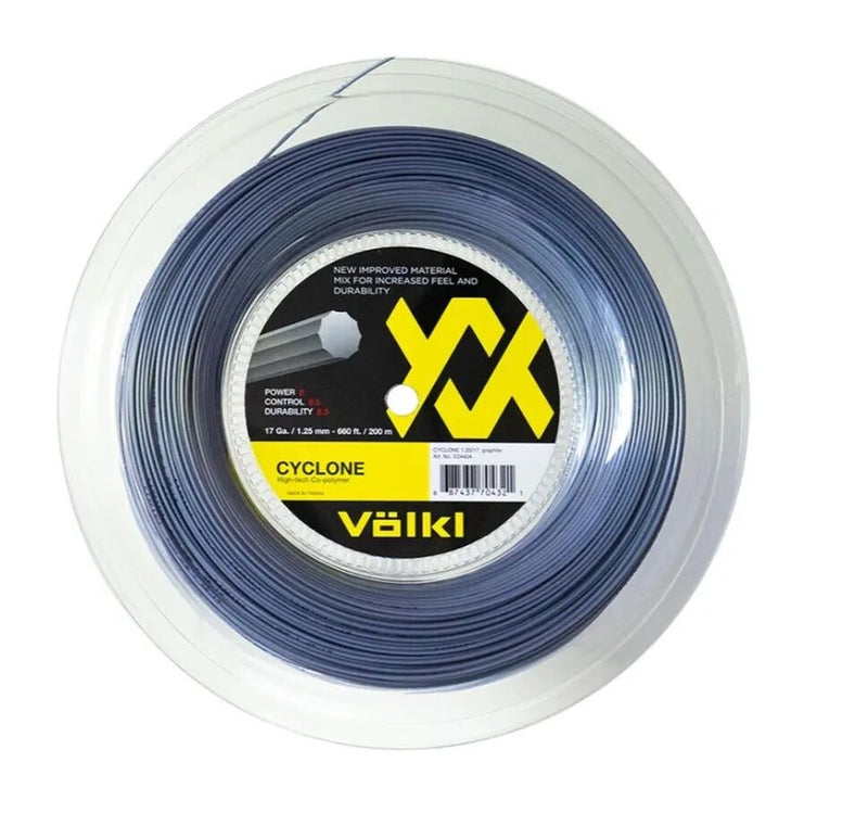 Load image into Gallery viewer, Volkl Cyclone 17g/1.25mm 200m String Reel Spool in Graphite-0