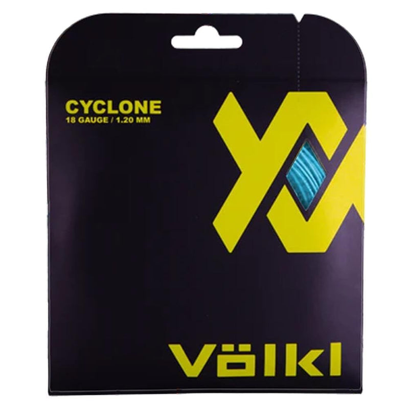 Load image into Gallery viewer, 1 Pack Volkl Cyclone Tour 18g/1.20mm Tennis Racquet Strings - Neon Blue-1