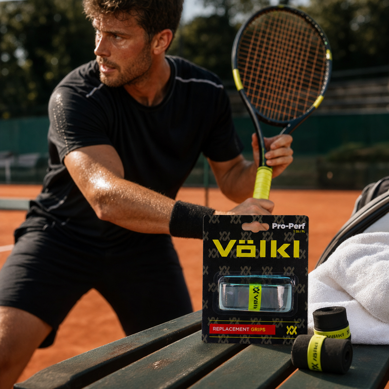 Load image into Gallery viewer, Volkl Pro Perf Tennis Replacement Grip Overgrip PU in Grey-2