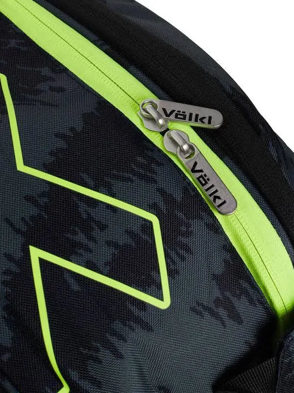 Load image into Gallery viewer, Volkl Zebra Combi Tennis Bag (Fits 6 - 9 Racquet Bag) Black/Neon Yellow-3