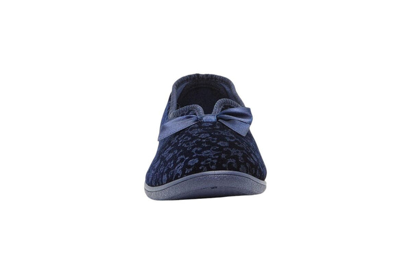 Load image into Gallery viewer, Grosby Womens Valerie 2 Comfortable Printed Indoor Slippers Navy-4