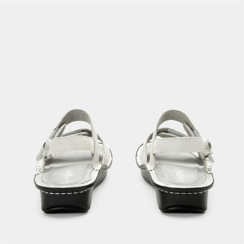 Load image into Gallery viewer, ALEGRIA Verona Sandals Shoes Womens Work Working Slip On in Basketry White-4