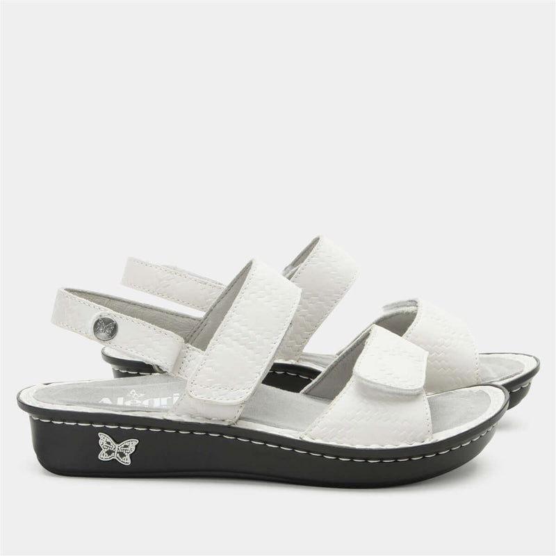 Load image into Gallery viewer, ALEGRIA Verona Sandals Shoes Womens Work Working Slip On in Basketry White-3