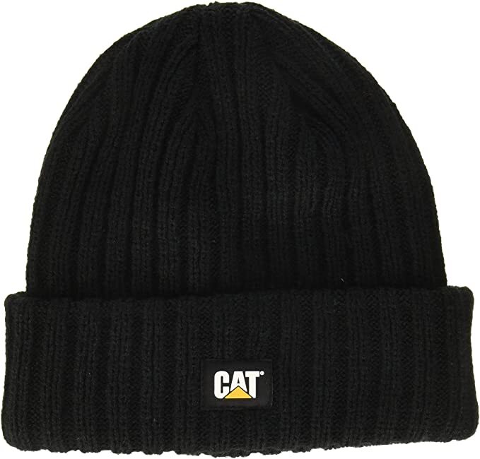 Load image into Gallery viewer, Caterpillar Rib Watch Beanie Hat Cap Warm Winter Knit - Black-0