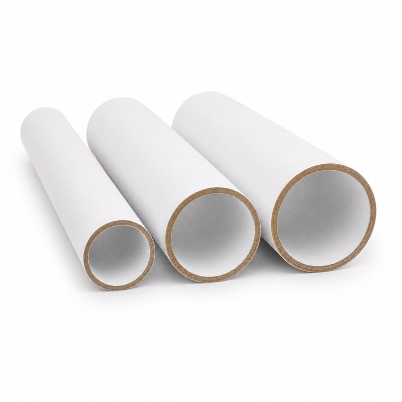 Load image into Gallery viewer, 3x Strong Cardboard Paper Tubes for Arts, Crafts, Schools, DIY + More (20cm Length, 30/40/50mm Diameters) in White-1