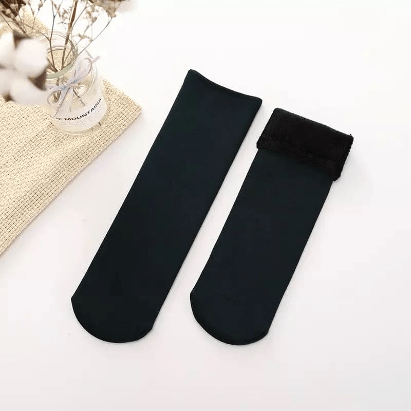 Load image into Gallery viewer, 1 Pair Large Thick Fur THERMAL HEATED SOCKS Warm Winter Work Ski Reversible-3