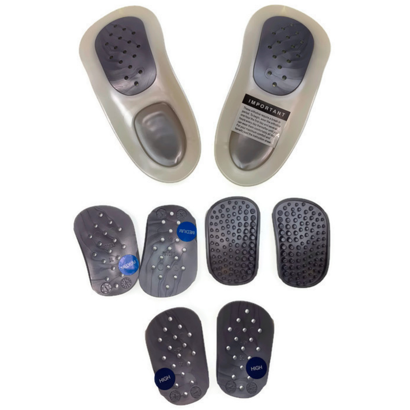 Load image into Gallery viewer, WALKFIT ORTHOTICS 3/4 Insoles Walk Fit Foot Feet Support PLATINUM SILVER - F (Womens 10-10.5, Mens 9-9.5)-3
