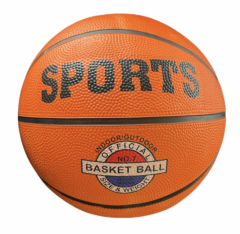 Load image into Gallery viewer, Classic Rubber Basketball Training Standard Size Downtown for NBA- Black/Orange-4