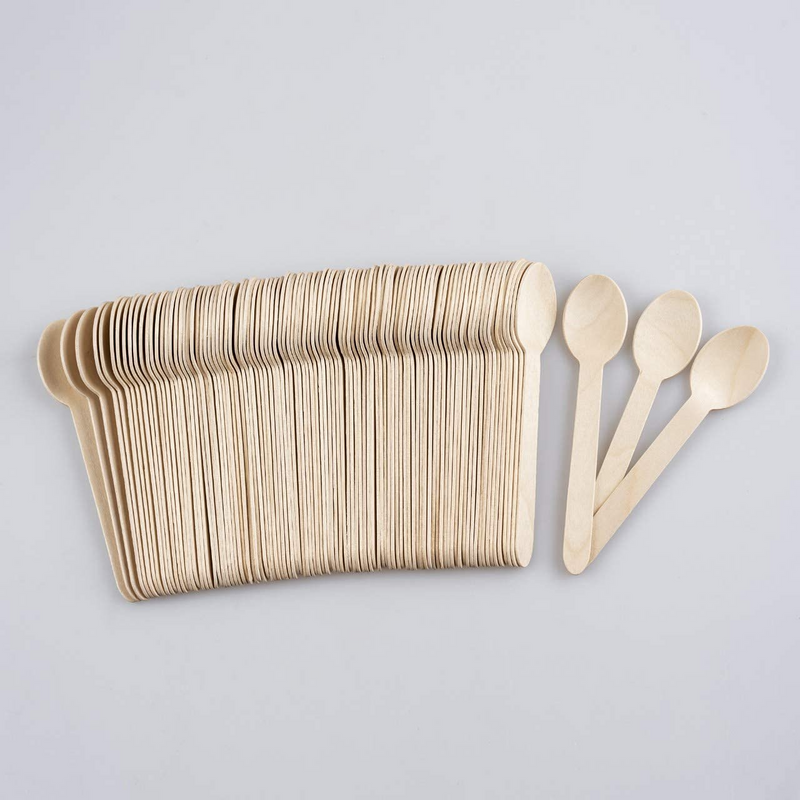 Load image into Gallery viewer, 2160x 11cm Small Mini Extra Strong Disposable Wooden Spoons (Bulk)-4