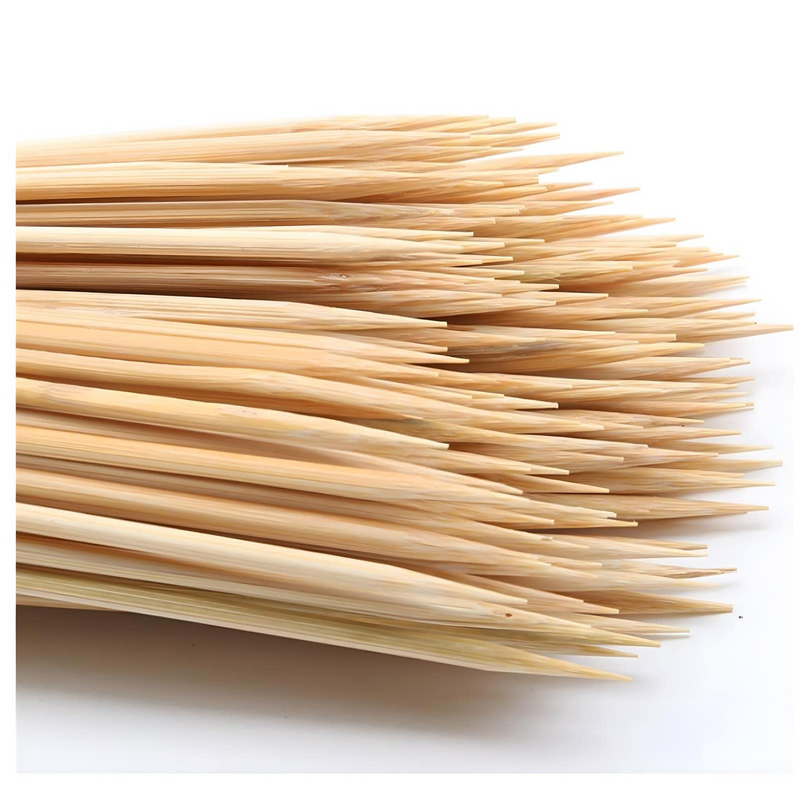 Load image into Gallery viewer, 5400x 20cm Bamboo Skewers Disposable Round Wooden Kebab Satay Meat BBQ Stick-1