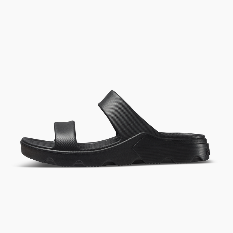 Load image into Gallery viewer, Joybees Womens Riviera Sandals Slip On Summer Shoes Block Soft in Solid Black-3