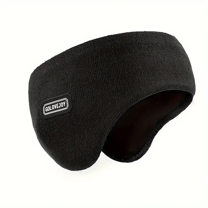 Load image into Gallery viewer, Warm Mens Winter Earmuffs Ear Cover Protection Running Headband in Black-0
